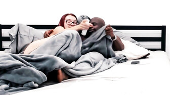 Teen redhead fucks that bbc bareback and makes him cum twice