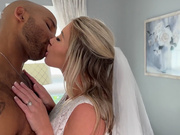 Sexy white bride fucked by huge BBC