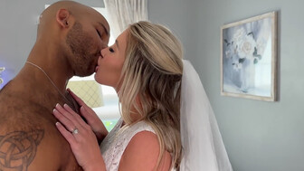 Sexy white bride fucked by huge BBC