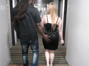 Cuckold white milf opens her mouth wide for that warm bbc shot