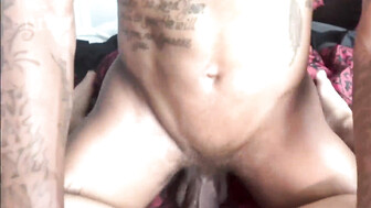Cuckold white milf fucks another fresh black buck and gets creampied