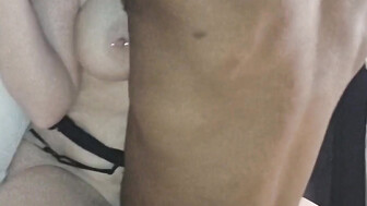 Black lover uses toy to make room for his enormous bbc