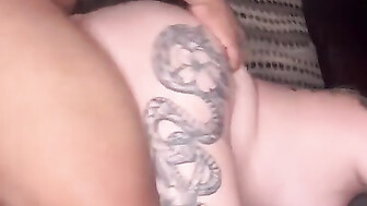 Thick white blonde riding BBC