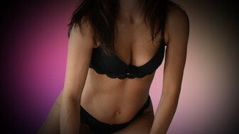 riding a black dildo