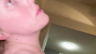 Amateur reverse cowgirl ride on couch BBC