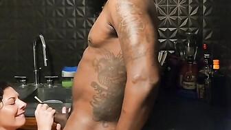 Sexy tattooed wife takes BBC from behind