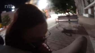 Huge natural boobs ginger plays with bbc and swallows his cum