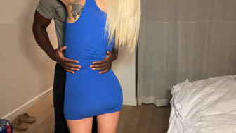 Black guy with huge package and very sexy blonde wife