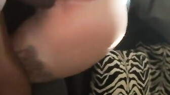 Sloppy deepthroat on BBC and pounding