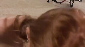 Super hot redhead GF fucks big black cock while on phone with cuck boyfriend