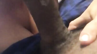 Busty tattooed white chick bouncing on black dick