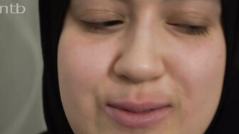Hung black stud squeezes last drops of cum in white teens mouth