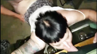 Husband filming his wife when she has a meeting