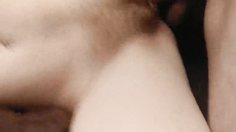 Husband's friend fucks his wife's hairy pussy