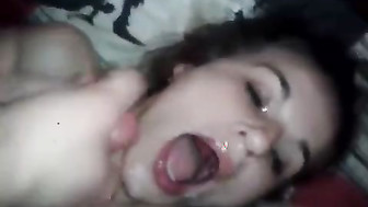 Russian young wife shared with her husband's friend