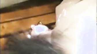 Husband with his black friend fuck his wife in the garage