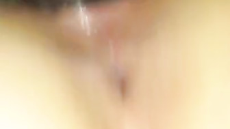 Threesome black and white dick for slut gf