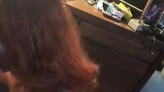 Crazy redhead sucking and then try anal