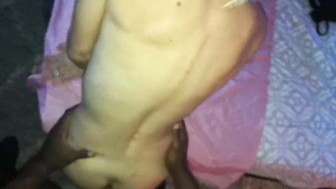 Sexy white blond blacking