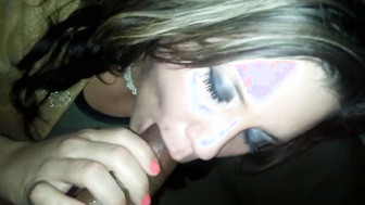 Husband's friend fucks his slut wife