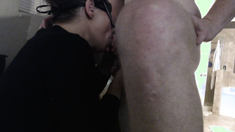 Cuck watches Hotwife deepthroat Bulls cock