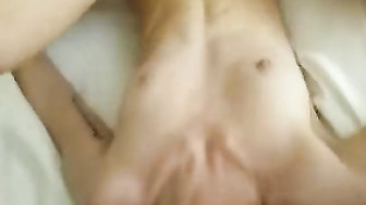 Shared wife moans with pleasure