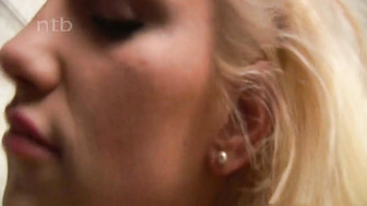 Sexy Blnde black cock blowjob and tit fuck