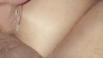 Amazing double creampie by hubby and his friend