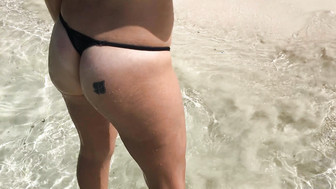 Hot QoS Wife on the  Beach