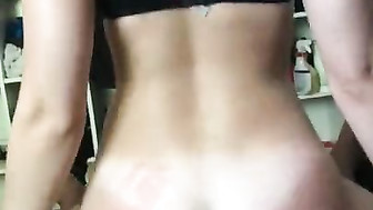 Sexy Blonde girlfriend Rides Big Black Cock