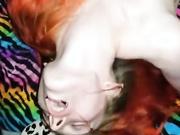 Hubby shares his redhead wife with friend