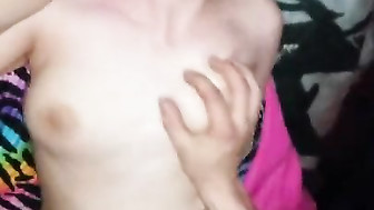 Hubby shares his redhead wife with friend