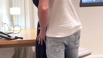 Blond wife fucks that big cock and swallows his cum