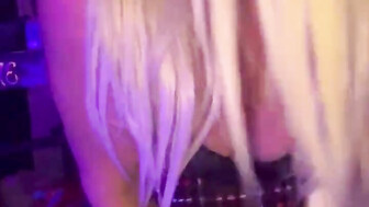 Blonde MILF works on huge BBC