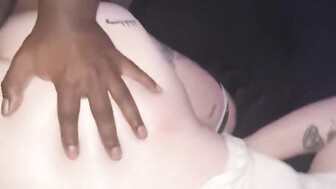 Hot amateur PAWG throat fucked and pounded by big black dick