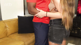 Cuckold white wife gets that bbc cum deep inside her fertile womb