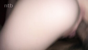 White chick with tight pussy fucked by her black bf