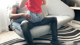 Sexy wife with Big black bull