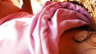 Wife spitroasted by the sea