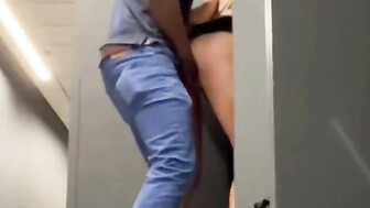 Hot white chick fucked in public