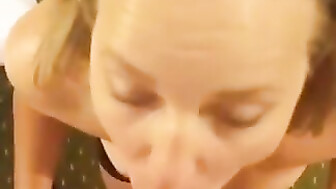 Shared slut wife sucking off multiple cocks