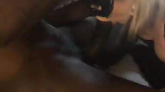 Amazing Blonde Mature Sucks the Soul from a BBC