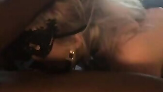 Amazing Blonde Mature Sucks the Soul from a BBC