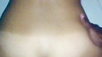 Sexy hot wife sucking dildo while getting blacked