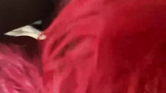 Redhead deepthroating BBC