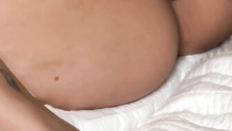 Smoking hot white babe jumps on that bbc and fucks it bareback