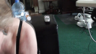 Old 65 year old Granny sucking black cock