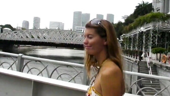 Sexy wife on vacation finds a new cock