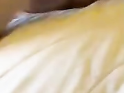 Cuckold husband films hotwife creampie then cleans up