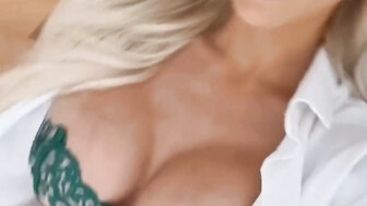 Blond white babe gets fucked hard by that shaved bbc